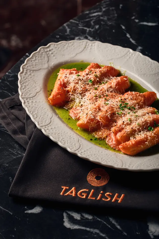 Tamis anghang pasta in Calabrian chile cream